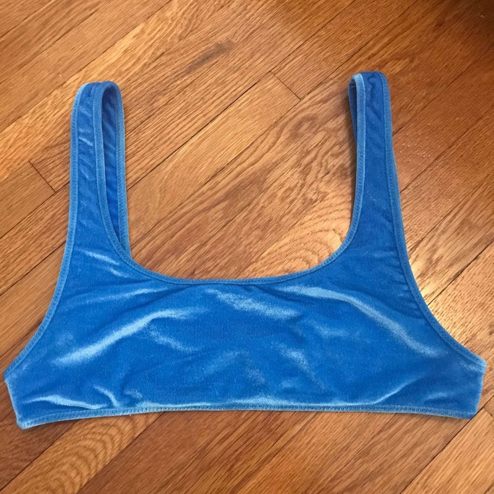 triangle blue aimee top